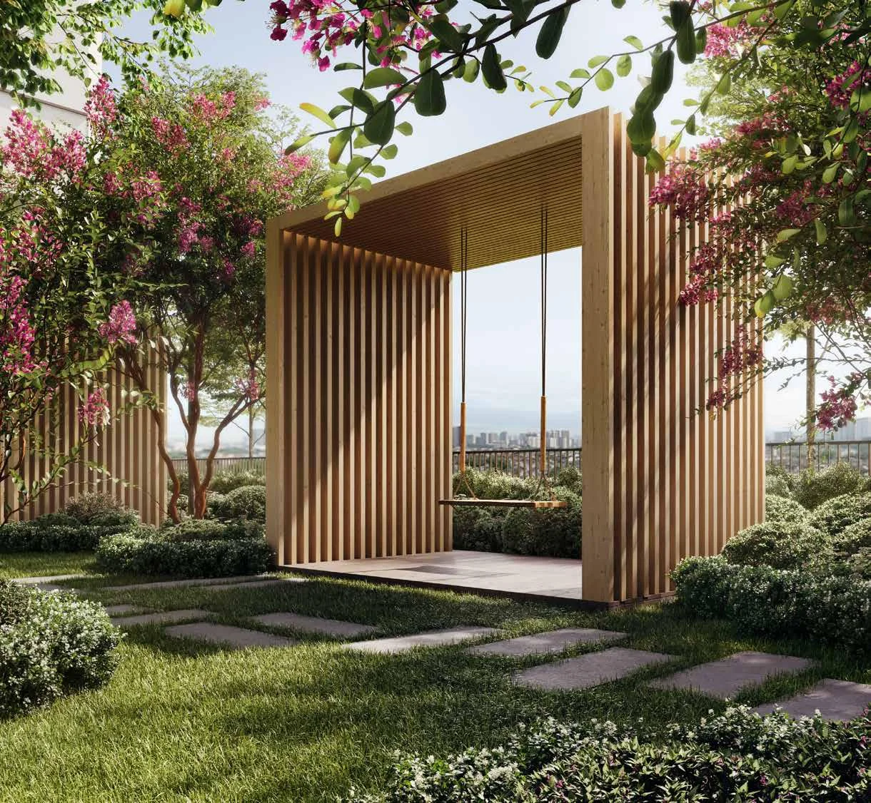 Artist's impression of the Feature Cabana at Aras Residences