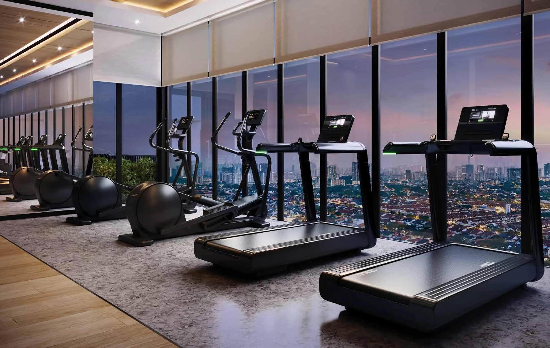 Artist's impression of the Gymnasium at Aras Residences